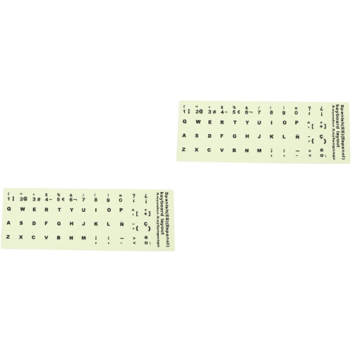 Autocollants Clavier Rétroéclairés PVC Résistants Multicolores