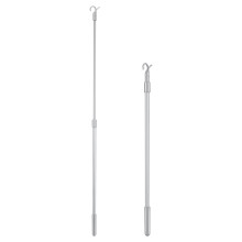 5Pièces Tiges Métalliques Stores Verticales Argent Légères