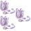 3Ensembles Laisse Poignet Anti- Harnais Violet 1