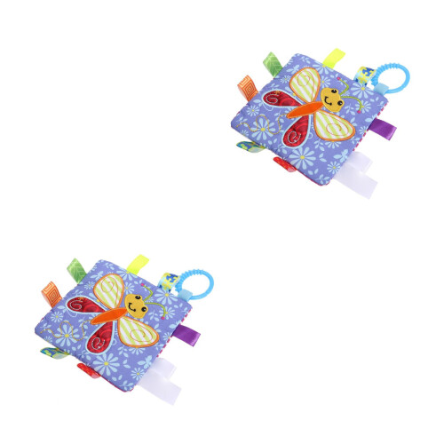2Pièces Hochet Bébé Tissu Doux Jouets Infantils
