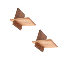 2Pièces Pied Support Kalimba Bois Massif Portable Couleur