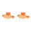 2Pièces Bonnet Douche PVC Coloré Étanche Chef Animaux 3D Réglable 1