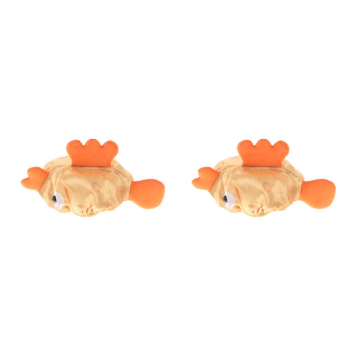 2Pièces Bonnet Douche PVC Coloré Étanche Chef Animaux 3D Réglable