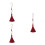 3Pièces Accessoires Rouge Décoration Élégante Pour Coque Et 1