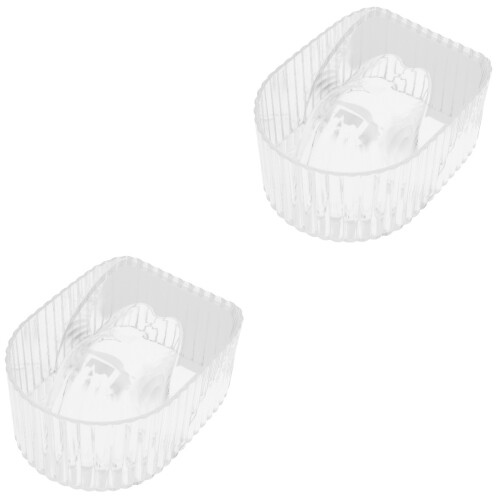 2Pièces Bols Trempage Mains Transparent Pour Ongles