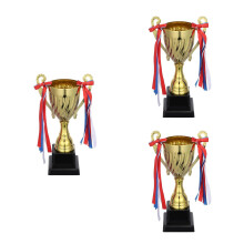 3Pièces Trophées Métal Avec Joueur De Basket Couleurs Variées