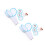 12Pièces Planchettes Blanches Portables Pour Jeux Score 1