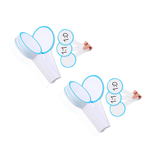 12Pièces Planchettes Blanches Portables Pour Jeux Score