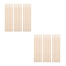 24Paires Baguettes Percussion 7A Bois Beige Pour Étudiants
