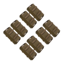 8Pièces Boîtes Light Brown En Bois Pour Figurines D'armée 1/6 Échelle