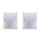 2Ensembles Clé Mural Argenté Aluminium Mdf Sécurisé Capacité 1