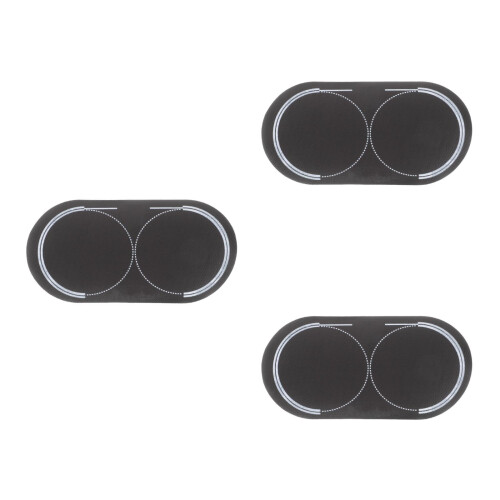 3Pièces Patches Batterie Doubles Pédales Protection Durable