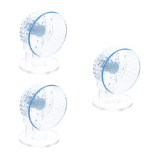 3Ensembles Roue Silencieuse Pour Hamster En PVC Colorée Pour Jeu