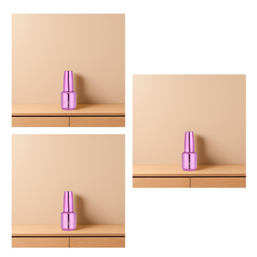 3Pièces Vernis À Ongles Violet Durable Usage