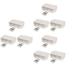 3Pièces Coffret Noir Métal Durable Avec Grande Capacité