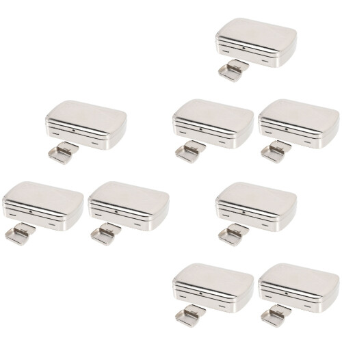 3Pièces Coffret Noir Métal Durable Avec Grande Capacité