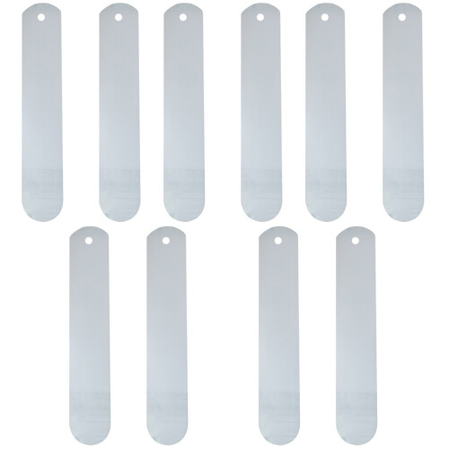 10Pièces Planchettes Aluminium Argentées Pour Sublimation