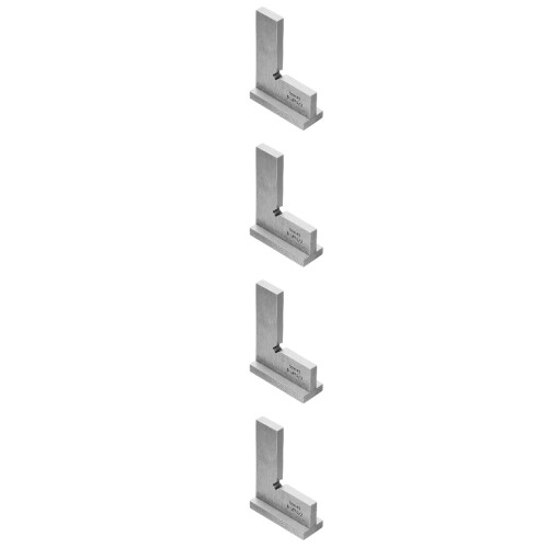 4Pièces Règle De Charpentier Argentée, Équerre Angle 90 Résistante