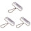 3Pièces Rouleau À Argile Argent Durable Pour Embossage Modélisme 1