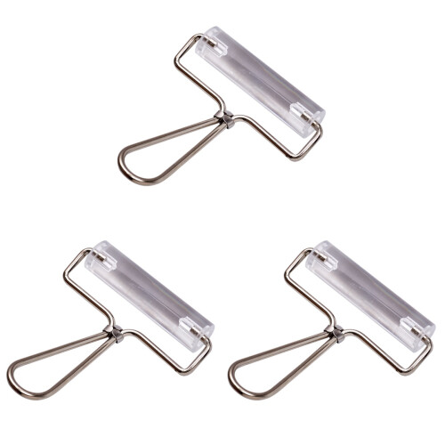 3Pièces Rouleau À Argile Argent Durable Pour Embossage Modélisme