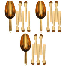 3Ensembles Pelles Pinces Dorées En Acier Inoxydable Pour Cuisine