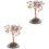 2Pièces Arbre Cristal Décoratif Pour Bureau Salon 1