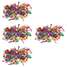 4Pièces Mini Attaches Parisiennes Métal Colorées Pour Bricolage DIY