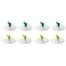8Pièces Couvercles Silicone Multi Couleurs Réutilisables Pour Tasse
