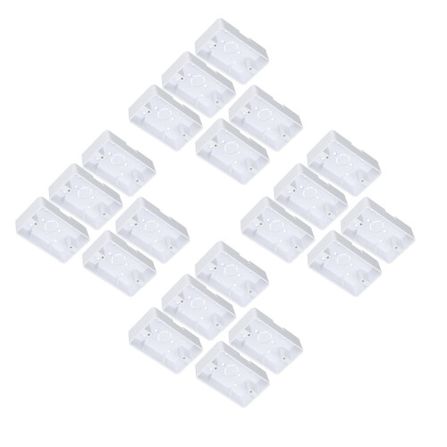 20Pièces Boîtes De Jonction Murales Externes ABS, Montage Simple