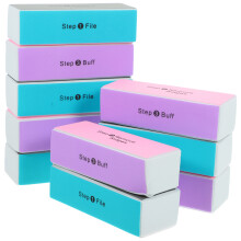 20Pièces Bloc Polissoir Ongles Quatre Faces Assorties Durable
