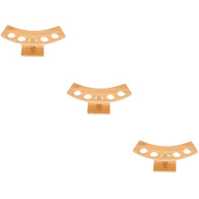3Pièces Support Présentation Cônes Glace En Bambou Bois Couleur Kaki