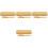 4Ensembles Stylos Douce Aluminium Bois Bambou Couleur Marron 1