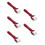 5Pièces Rouleaux Pour Papier Peint Outil Rouge PP 1