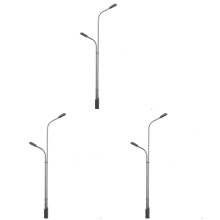 30Pièces Lampadaires 1/150 En Plastique Double Lumière