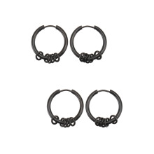 2Paires Noir Simple Cadeau Mode