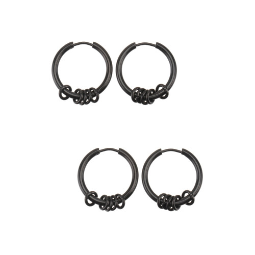 2Paires Noir Simple Cadeau Mode
