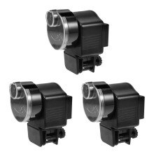 3Pièces Alimentateur Automatique Noir Pour Aquarium