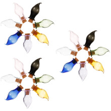 3Ensembles De Mini Flacons En Verre Clair Bouchon Pour Décoration