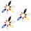 3Ensembles De Mini Flacons En Verre Clair Bouchon Pour Décoration 1