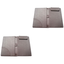 2Pièces Porte-Addition Stylé En Cuir PU Café Rangement Carte