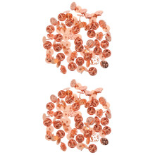 100Ensembles Fermoirs De Broche En Métal Rose Gold Pour DIY Badge