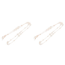 2Pièces Lunettes Femme Cuivre Rose Imitation Décor