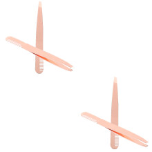 4Pièces Pince À Épiler Sourcils Et Acier Rose Or Précise