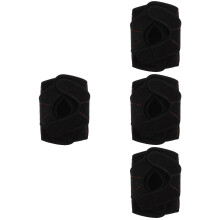 4Pièces Bandes Genou Ajustables Tissu Souple Support Antidérapant