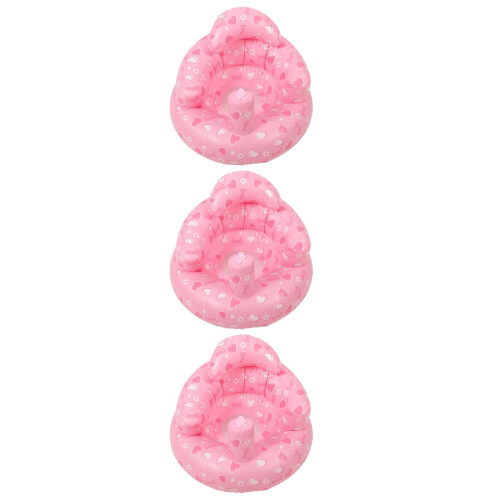 3Pièces Siège Bébé Rose Gonflable Confortable En PVC Pour -