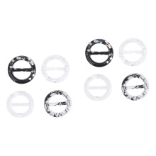 8Pièces Clips T-Shirt Ronds Assortis Élegants Décoration Costume Été