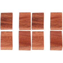 8Pièces Blocs Flottants En Bois Marron Pont Guitare Électrique