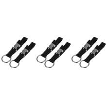 6St Kofferstraps Met Verstelbare Luggage Strap Voor Bagage Zwart