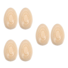 6Pièces Œufs En Bois Khaki Jouet Musical Pércussion Bébé Shakers