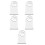 5Pièces Trophées Sublimation Mdf Pour Décoration DIY Polyvalente 1